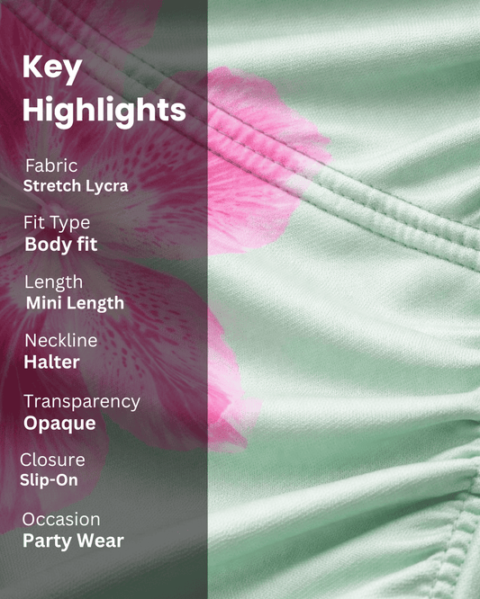 Noeiko Halter Bodycon Mini Dress