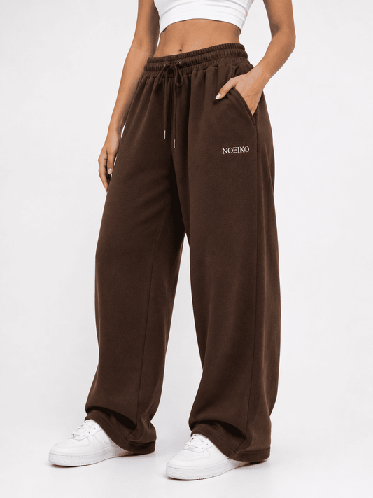 Noeiko – Mocha Flow – Heavyweight Wide Leg Sweatpant Cotton Fleece Lowers