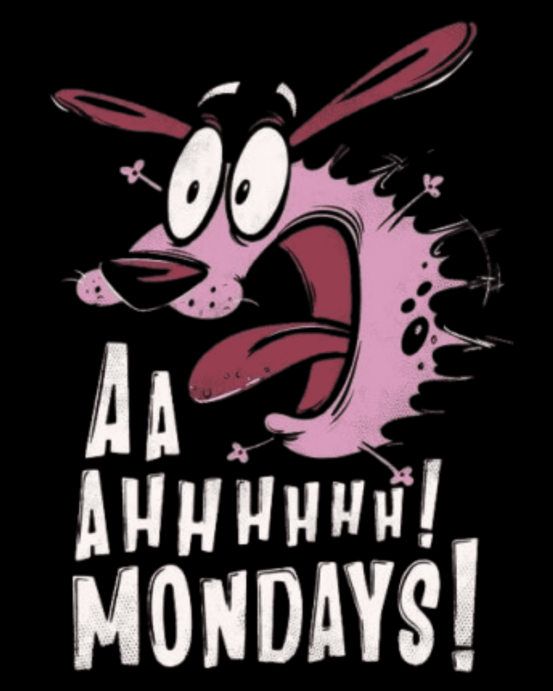Noeiko - Black Courage Mondays T-Shirt – 90s Cartoon Throwback