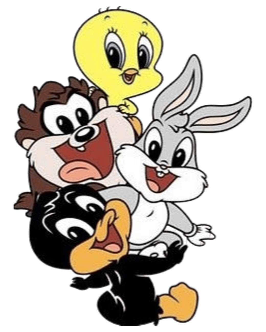 Noeiko - White Baby Looney Tunes Nostalgia T-Shirt – 90s Cartoon Squad Edition