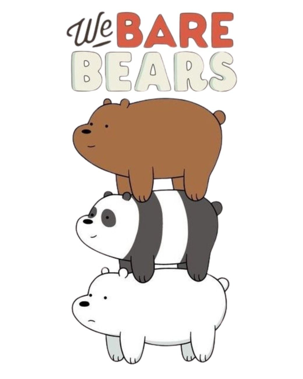 Noeiko - We Bare Bears Bros Unite – Classic Cartoon Drop Brown Tee Edition