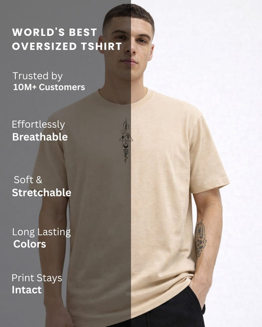 Noeiko Beige Core Oversized T-Shirt