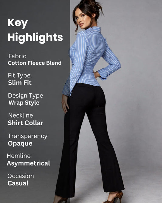 Noeiko Slim Fit Wrap Style Shirt