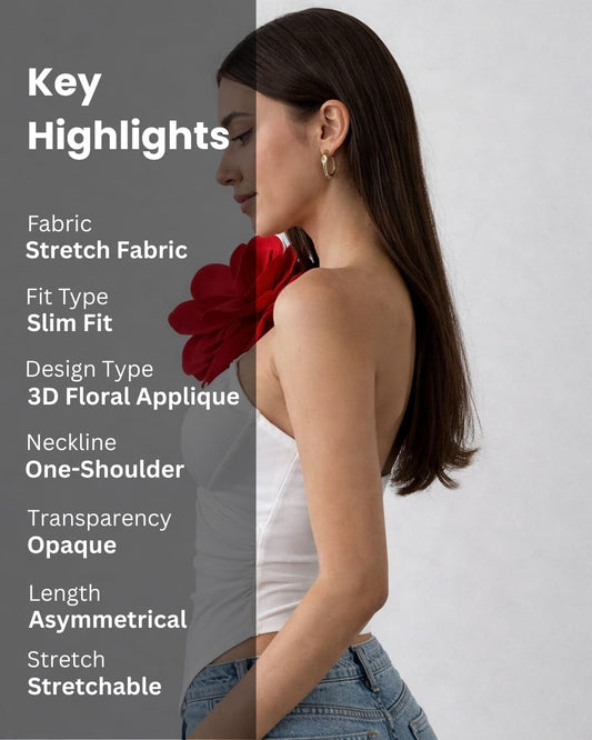 Noeiko Petal Detail Slim-Fit Top