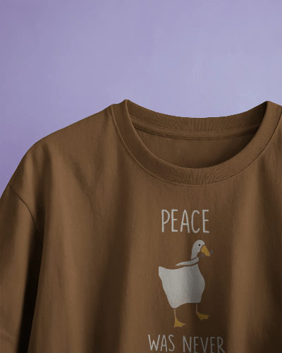 Noeiko - Rebel Duck Brown Tee – 90s Meme Chaos