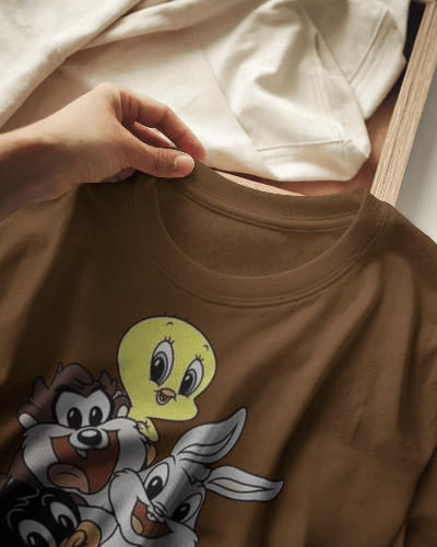 Noeiko - Looney Tunes Minis - Brown Nostalgia Tee