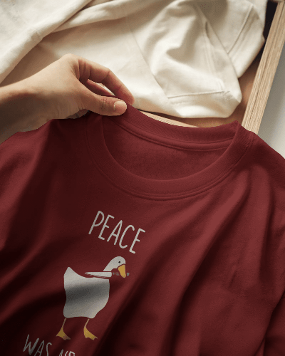 Noeiko - Wine Rebel Duck Tee – 90s Meme Chaos