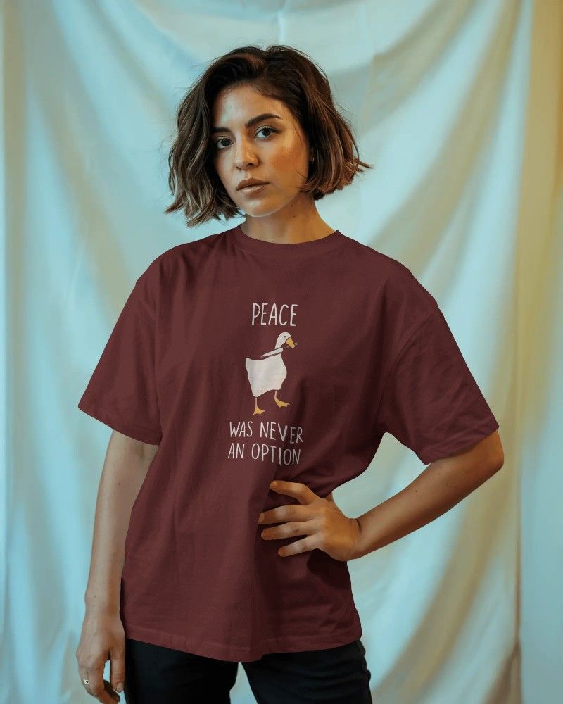 Noeiko - Wine Rebel Duck Tee – 90s Meme Chaos