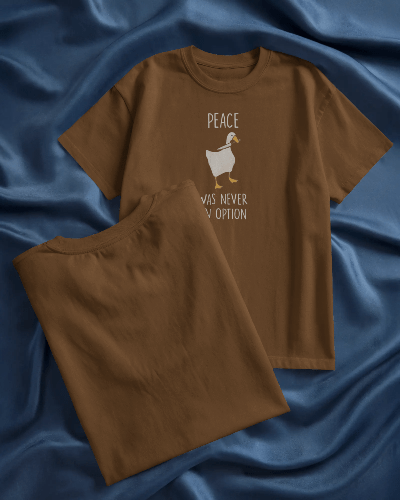 Noeiko - Rebel Duck Brown Tee – 90s Meme Chaos