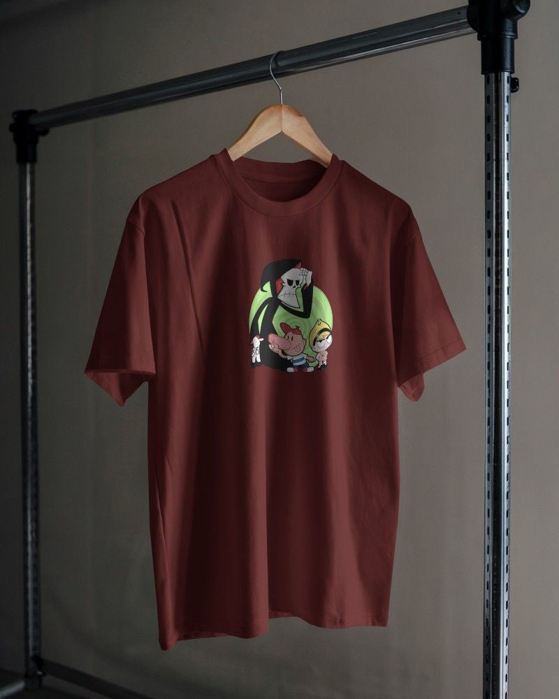 Noeiko - Billy & Mandy Wine Tee – 90s Cartoon Cult Classic