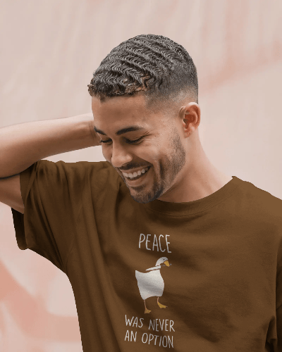 Noeiko - Rebel Duck Brown Tee – 90s Meme Chaos