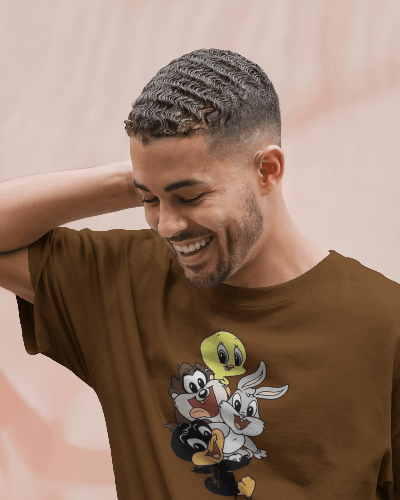 Noeiko - Looney Tunes Minis - Brown Nostalgia Tee