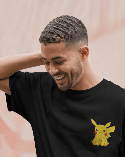 Noeiko - Black Pikachu Nostalgia Tee – Catch ‘Em All Vibes