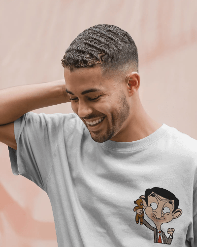 Noeiko - White Mr. Bean Animated Nostalgia T-Shirt – 90s Vibes Rewind