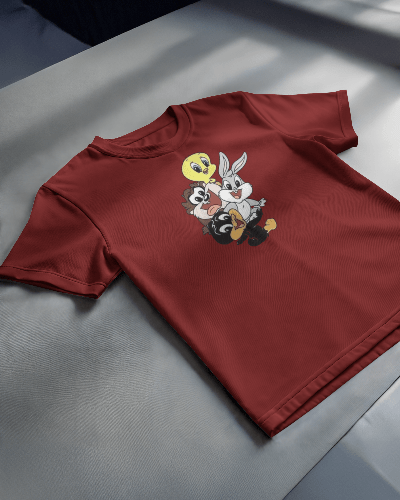 Noeiko - Wine Looney Tunes Baby Squad T-Shirt – 90s Throwback Edition