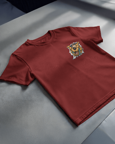 Noeiko - Peek-a-Boo Scooby Wine Tee – 90s Whodunit Vibes