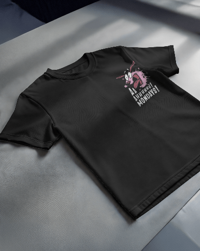 Noeiko - Black Courage Mondays T-Shirt – 90s Cartoon Throwback