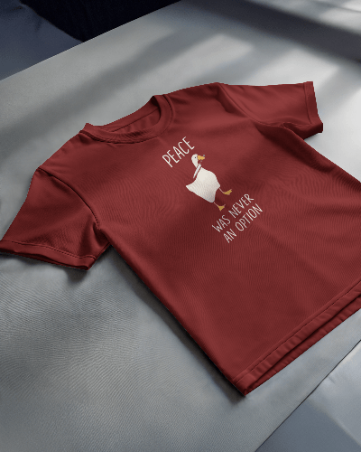 Noeiko - Wine Rebel Duck Tee – 90s Meme Chaos