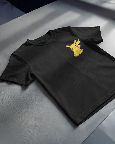 Noeiko - Black Pikachu Nostalgia Tee – Catch ‘Em All Vibes