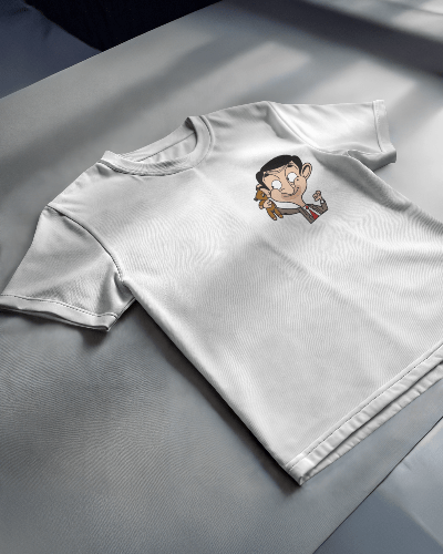 Noeiko - White Mr. Bean Animated Nostalgia T-Shirt – 90s Vibes Rewind