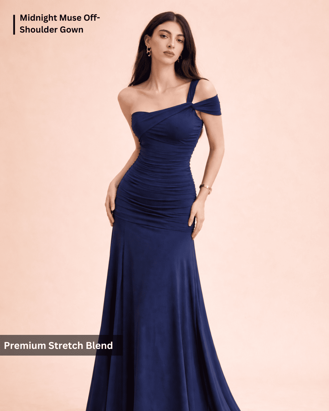 Noeiko Sapphire Silhouette Party Gown