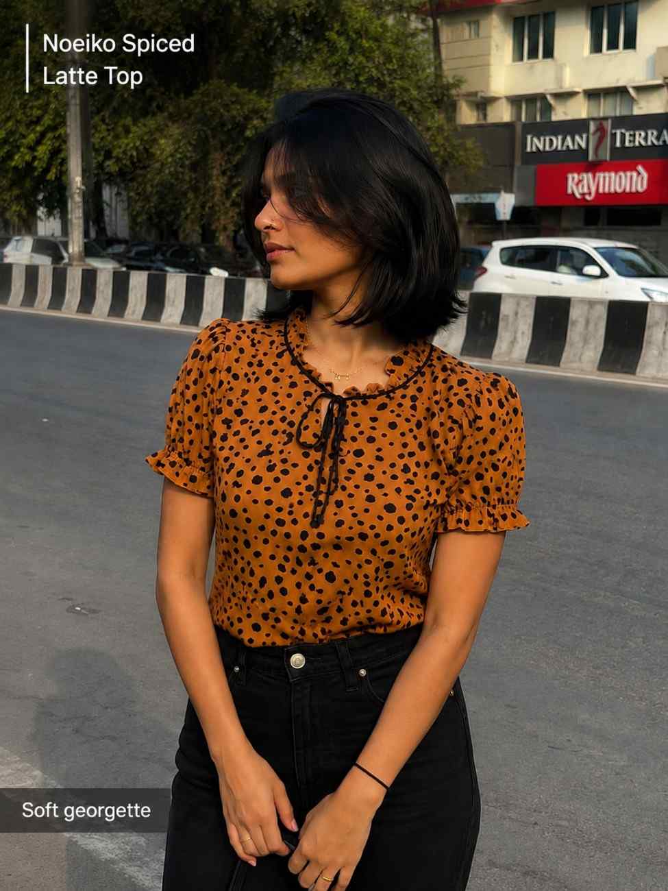 Noeiko Spiced Latte Top for Women