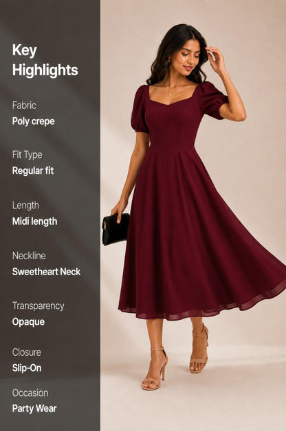Noeiko First Date Midi Dress for Women