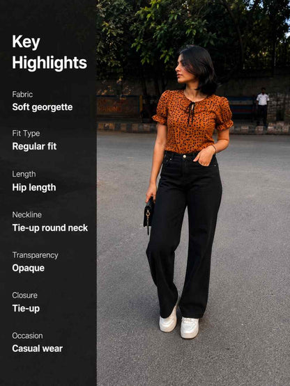 Noeiko Spiced Latte Top for Women