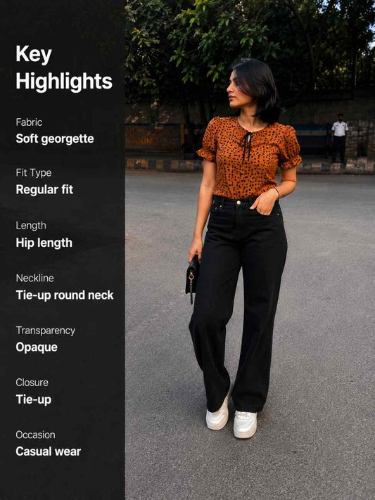 Noeiko Spiced Latte Top for Women