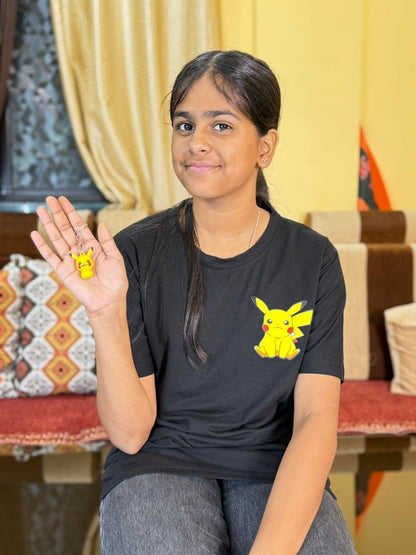 Noeiko - Black Pikachu Nostalgia Tee – Catch ‘Em All Vibes