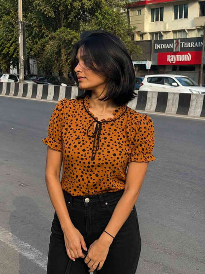 Noeiko Spiced Latte Top for Women
