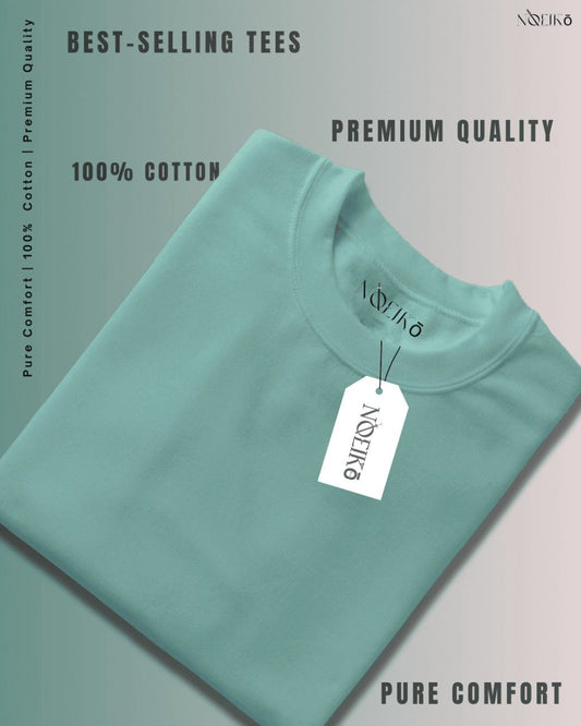 Noeiko - Mint Grey Muse Premium Cotton Limited Edition T-Shirt