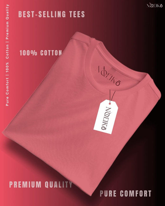 Noeiko - Onion Pink Pure Comfort Cotton Limited Edition T-Shirt