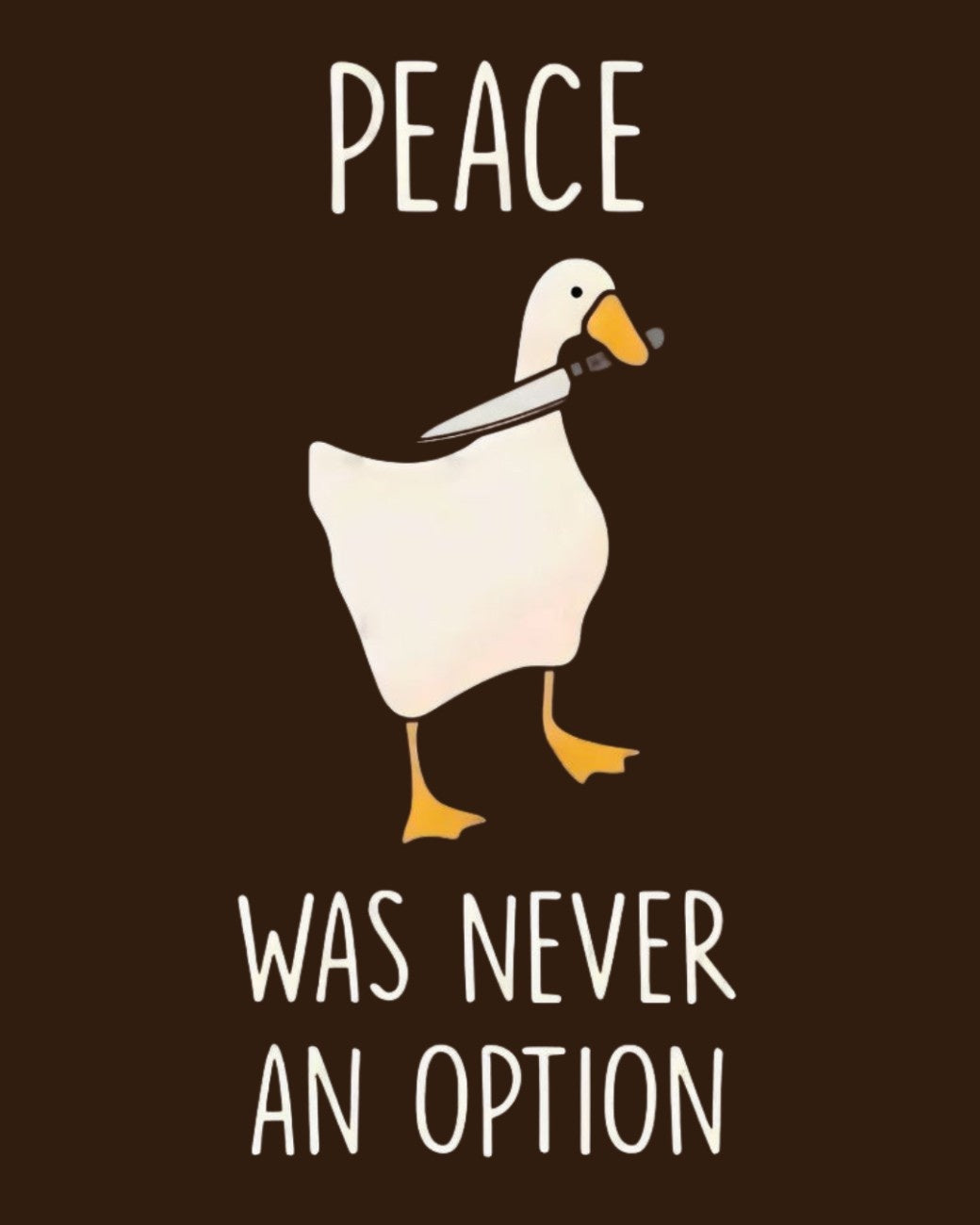 Noeiko - Rebel Duck Brown Tee – 90s Meme Chaos