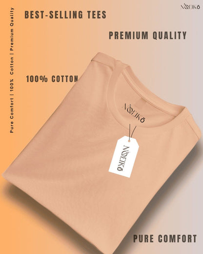 Noeiko - Sunset Peach Bliss Cotton Limited Edition T-Shirt