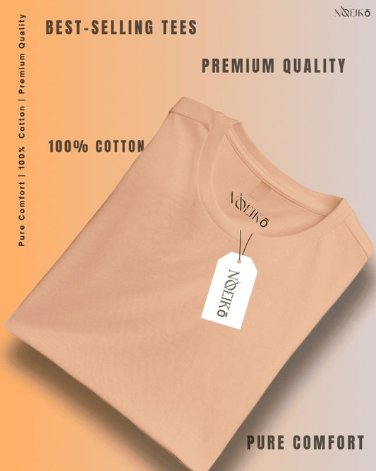 Noeiko - Sunset Peach Bliss Cotton Limited Edition T-Shirt