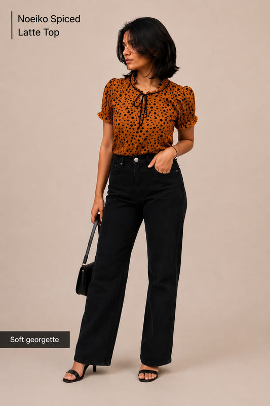 Noeiko Spiced Latte Top for Women