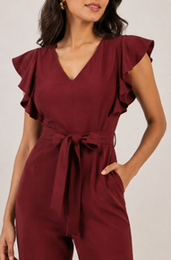 Noeiko Signature Wine Jumpsuit for Women