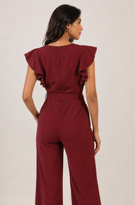 Noeiko Signature Wine Jumpsuit for Women
