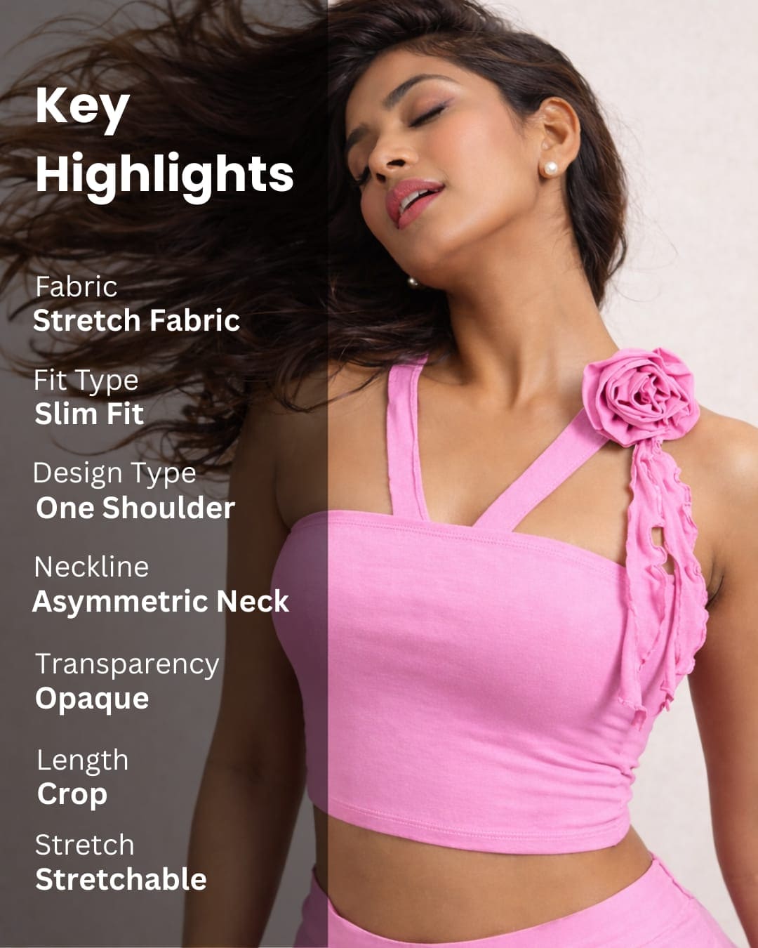 Noeiko Flirt in Pink Rosette Top