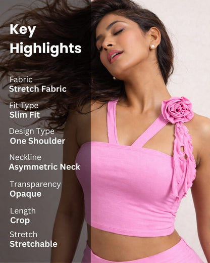 Noeiko Flirt in Pink Rosette Top