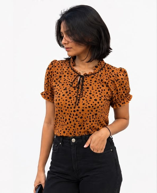 Noeiko Spiced Latte Top for Women