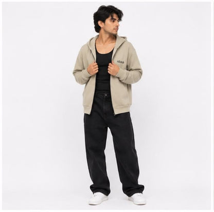Noeiko Stone Drift – Premium Heavyweight Unisex Zipper Cotton Fleece Hoodie