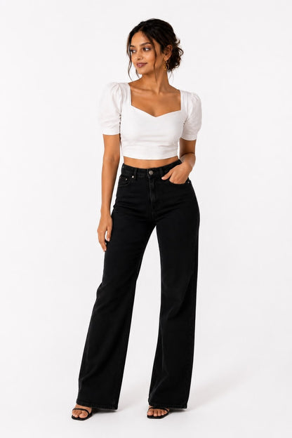 Noeiko Cloud Kiss White Crop Top for Women