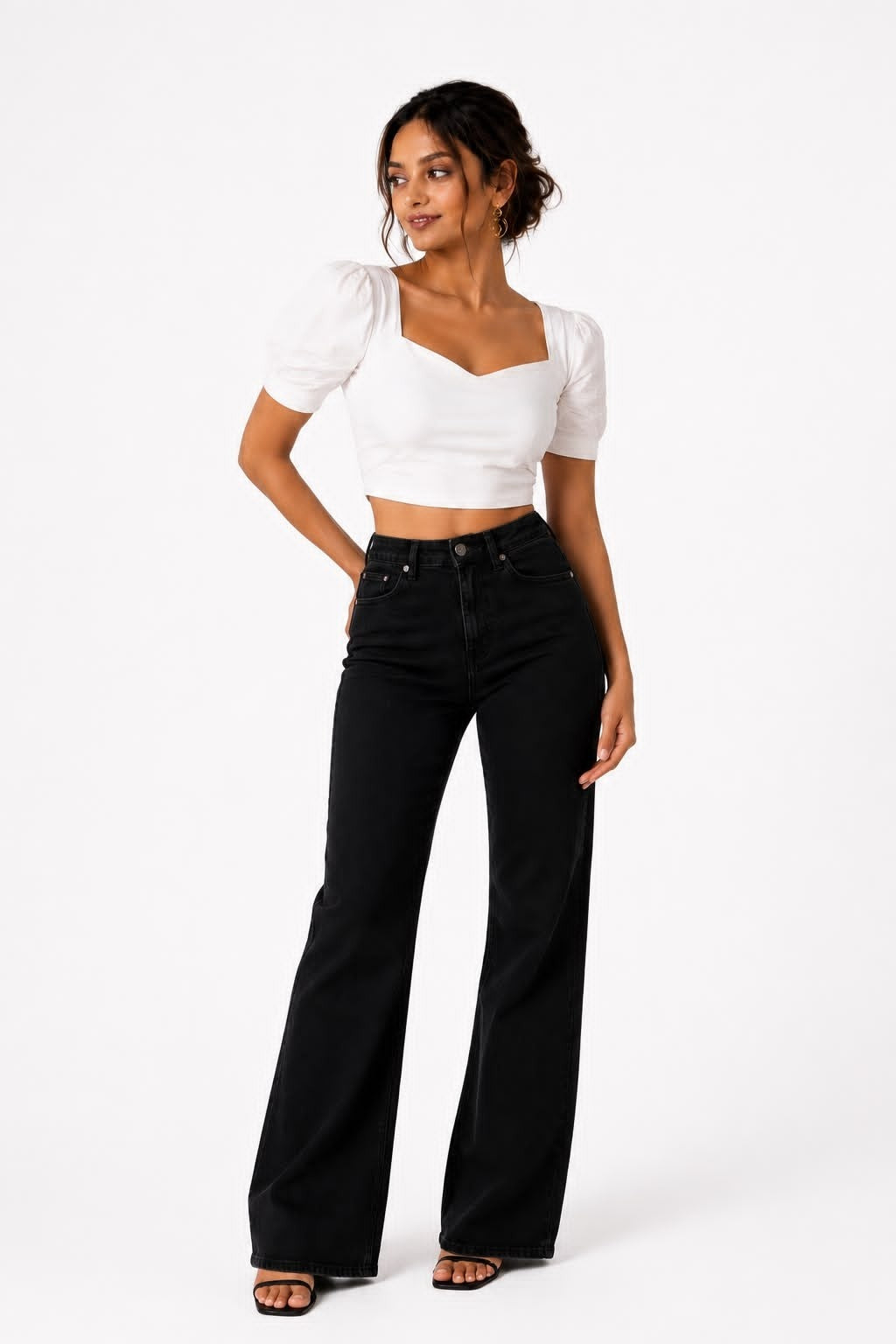 Noeiko Cloud Kiss White Crop Top for Women