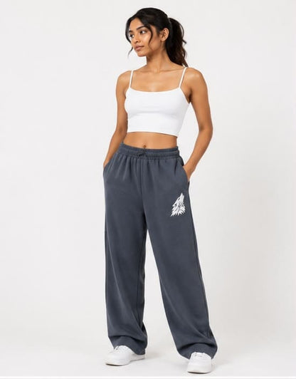 Noeiko – Wolf Motion Graphite Blue Wide Leg Sweatpant Premium DryFit Lowers