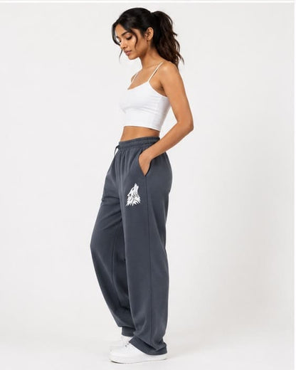 Noeiko – Wolf Motion Graphite Blue Wide Leg Sweatpant Premium DryFit Lowers