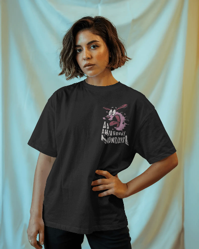 Noeiko - Black Courage Mondays T-Shirt – 90s Cartoon Throwback