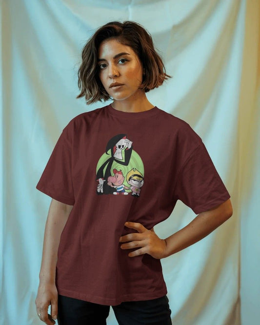 Noeiko - Billy & Mandy Wine Tee – 90s Cartoon Cult Classic