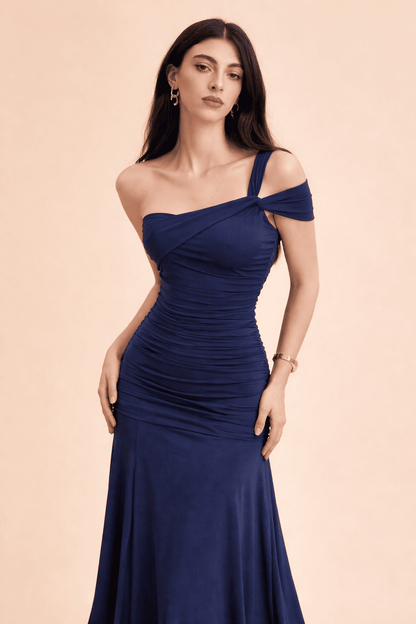 Noeiko Sapphire Silhouette Party Gown